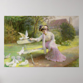 Het toedienen van de doven poster