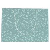 Het toegewezen Licht op Midden Blauwgroen Bladeren Groot Cadeauzakje