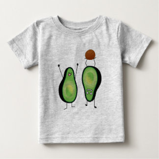 Het toejuichen van de avocado grappige handstand