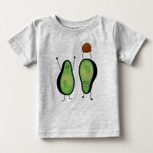 Het toejuichen van de avocado grappige handstand (Voorkant)