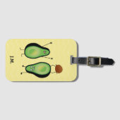 Het toejuichen van de avocado grappige handstand bagagelabel (Voorkant (horizontaal))