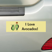 Het toejuichen van de avocado grappige handstand bumpersticker (Op auto)