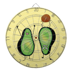 Het toejuichen van de avocado grappige handstand dartbord