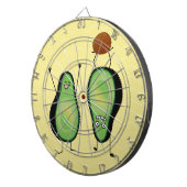 Het toejuichen van de avocado grappige handstand dartbord (Voorkant Rechts)