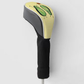 Het toejuichen van de avocado grappige handstand golfheadcover (Schuin)