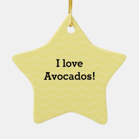 Het toejuichen van de avocado grappige handstand keramisch ornament (Achterkant)