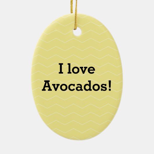 Het toejuichen van de avocado grappige handstand keramisch ornament (Achterkant)