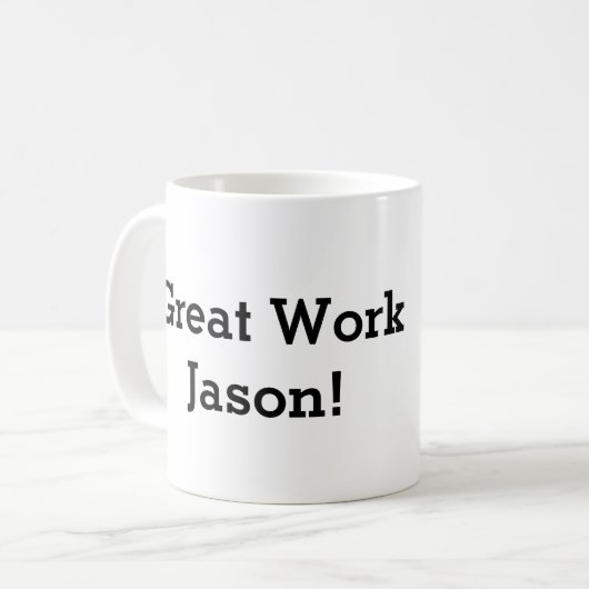 Het toejuichen van de avocado grappige handstand koffiemok (Voorkant links)