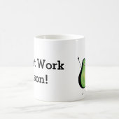 Het toejuichen van de avocado grappige handstand koffiemok (Center)