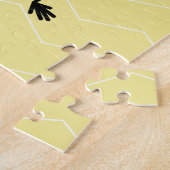 Het toejuichen van de avocado grappige handstand legpuzzel (Zijkant)