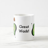 Het toejuichen van de avocado grappige handstand magische mok (Center)