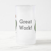 Het toejuichen van de avocado grappige handstand matglas bierpul (Center)