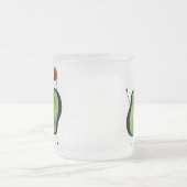 Het toejuichen van de avocado grappige handstand matglas koffiemok (Center)