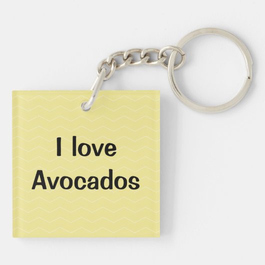 Het toejuichen van de avocado grappige handstand sleutelhanger (Achterkant)