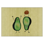 Het toejuichen van de avocado grappige handstand snijplank (Voorkant)