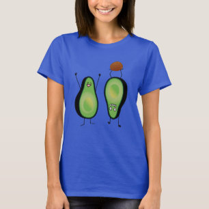 Het toejuichen van de avocado grappige handstand t-shirt