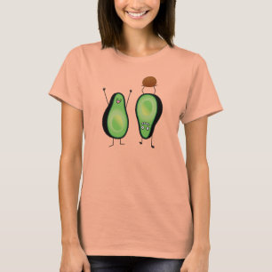 Het toejuichen van de avocado grappige handstand t-shirt
