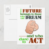 Het toekomstige briefkaart (Voorkant / Achterkant)