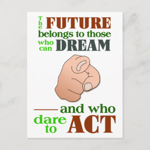 Het toekomstige briefkaart