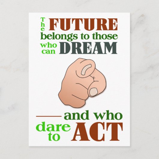 Het toekomstige briefkaart (Voorkant)