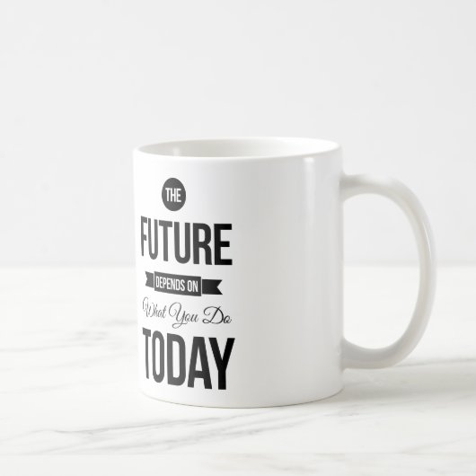 Het toekomstige Inspirerend citeert Wit Koffiemok (Rechts)
