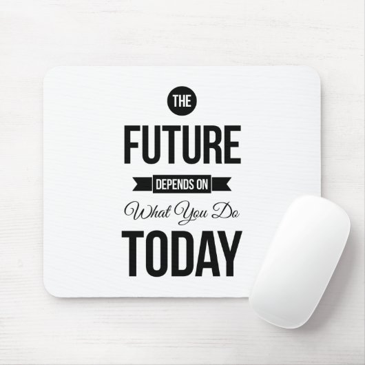 Het toekomstige Inspirerend citeert Wit Muismat (Met muis)