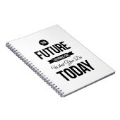 Het toekomstige Inspirerend citeert Wit Notitieboek (Rechterzijde)