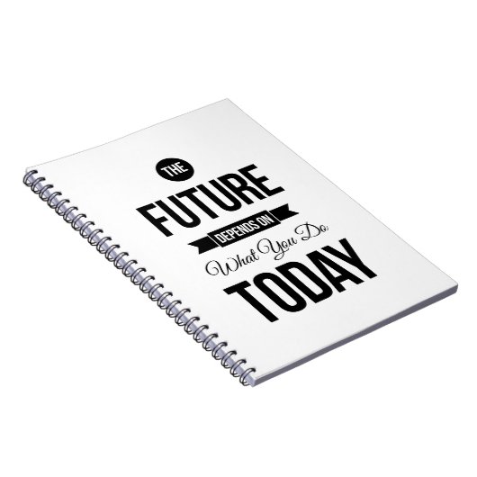 Het toekomstige Inspirerend citeert Wit Notitieboek (Rechterzijde)