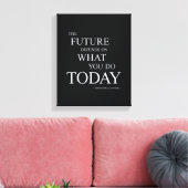 Het toekomstige Inspirerend Motivatie Citaat Canvas Afdruk (Insitu (Woonkamer))