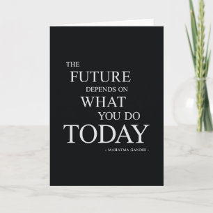Het toekomstige Inspirerend Motivatie Citaat Kaart