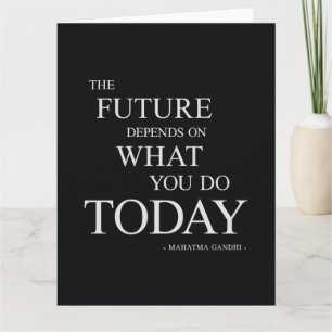 Het toekomstige Inspirerend Motivatie Citaat Kaart