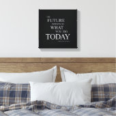 Het toekomstige Motivatie Quote Wall Art Canvas (Insitu (Slaapkamer))