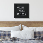 Het toekomstige Motivatie Quote Wall Art Canvas (Insitu (Slaapkamer))