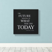 Het toekomstige Motivatie Quote Wall Art Canvas (Insitu (Houten vloer))