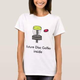 Het toekomstige schijfje Golfer in het moederschap T-shirt