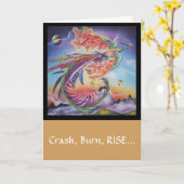 "Het Toenemen van Phoenix" het inspirerend wordt Kaart (Gele Bloem)