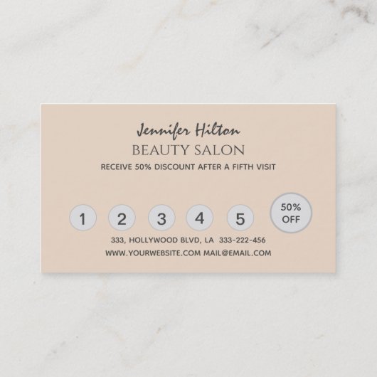 Het toestaan van glitterij zweeft make-up ogen visitekaartje (Achterkant)