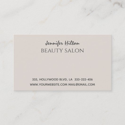 Het toestaan van glitterij zweeft make-up ogen visitekaartje (Achterkant)