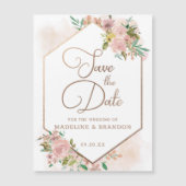 Het toestaan van Roos Dusty Roze sparen de Datum (Voorkant)