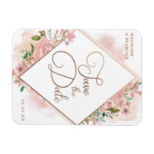 Het toestaan van Roos  Dusty Roze sparen de Datum Magneet (Horizontaal)