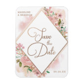 Het toestaan van Roos  Dusty Roze sparen de Datum Magneet (Verticaal)