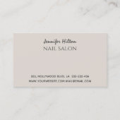 Het toestaan van roos goudslak visitekaartje (Achterkant)