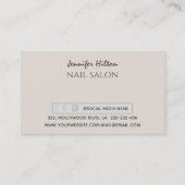 Het toestaan van roos goudslak visitekaartje (Achterkant)