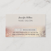 Het toestaan van roos goudslak visitekaartje (Achterkant)