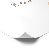 Het toestaan van Roos  Sociale Media Wedding Aande Poster (Hoek)