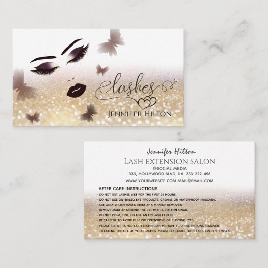 Het toestaan van sensuele meisjes met hun gezicht  visitekaartje (Voorkant / Achterkant)