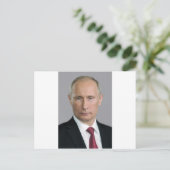 Het Toestel van Putin van Vladimir Briefkaart (Staand voorkant)