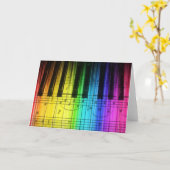 Het Toetsenbord en de Nota's van de Piano van de Kaart (Gele Bloem)