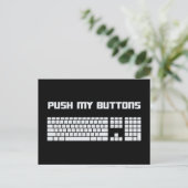 Het toetsenbord van de Computer van Mijn Buttonnen Briefkaart (Staand voorkant)