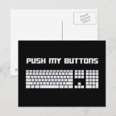Het toetsenbord van de Computer van Mijn Buttonnen Briefkaart (Voorkant / Achterkant)
